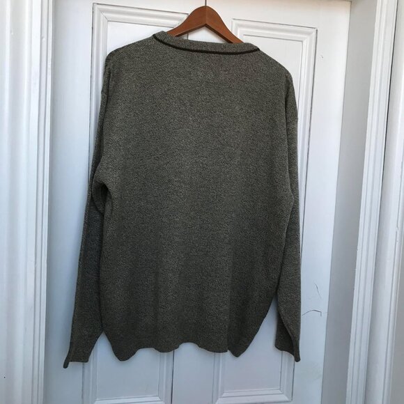 Vintage LONDON FOG Acrylic Sweater Mens Size Large Grandpa Style - Picture 5 of 5